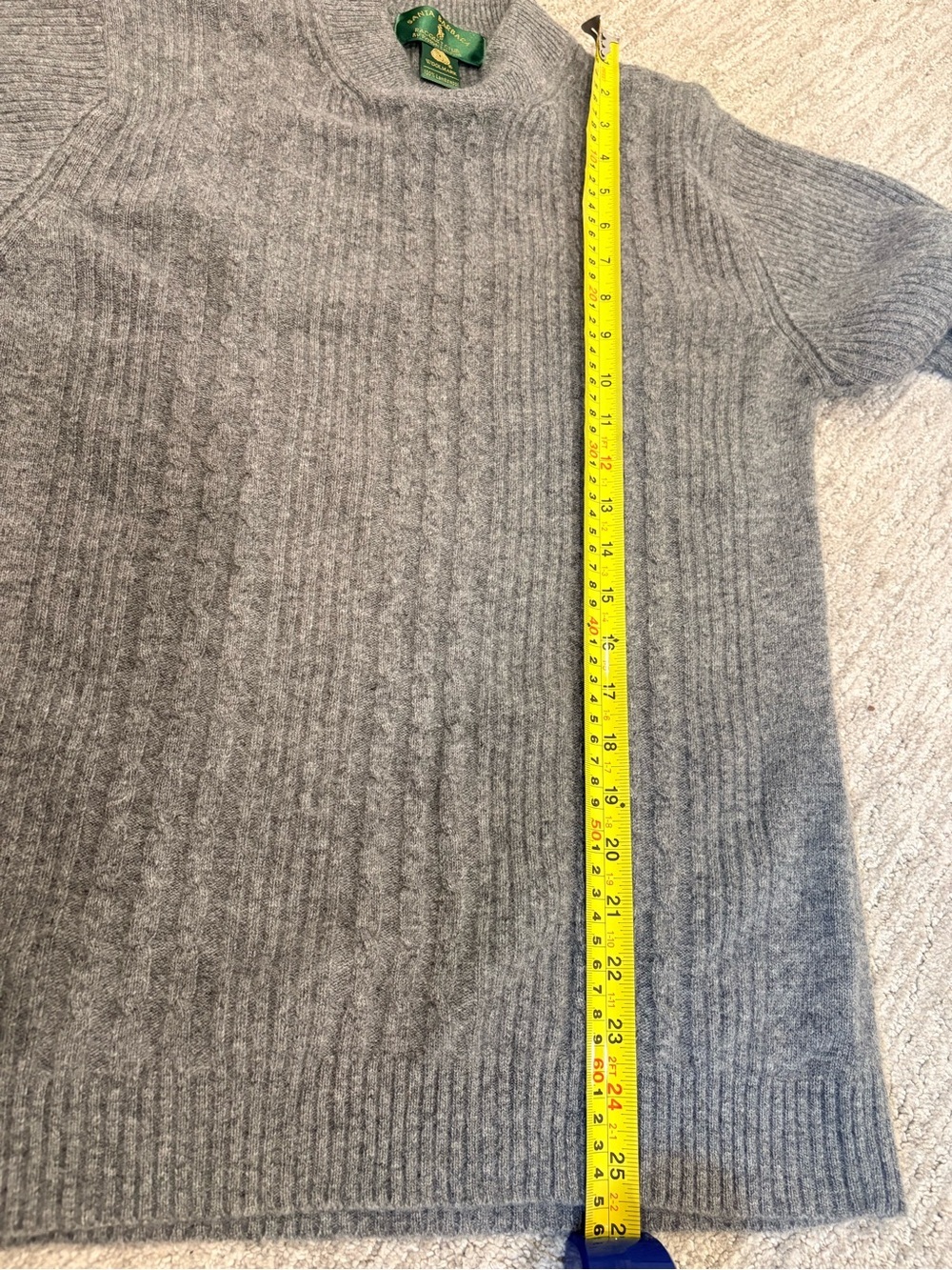 Vintage Ralph Lauren Santa Barbara Racquet Club 100% Lambswool Rib Knit Sweater - Picture 9 of 11